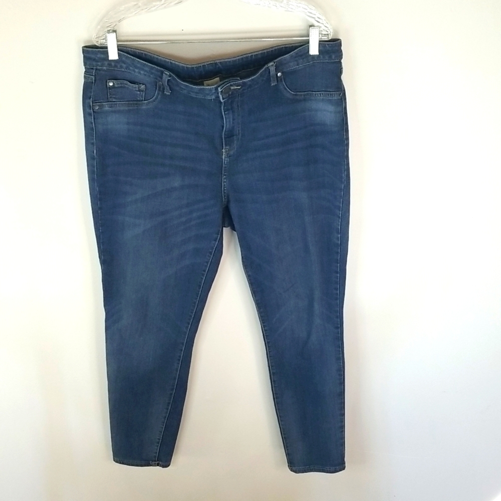 Faded Glory Skinny Jeans Size 16 Distressed
